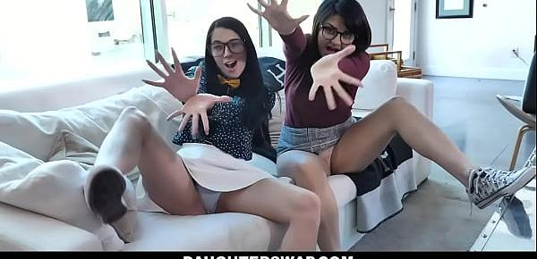  Dads Turn Nerd Daughters Into Whores- Alex Coal And Leida Lothario